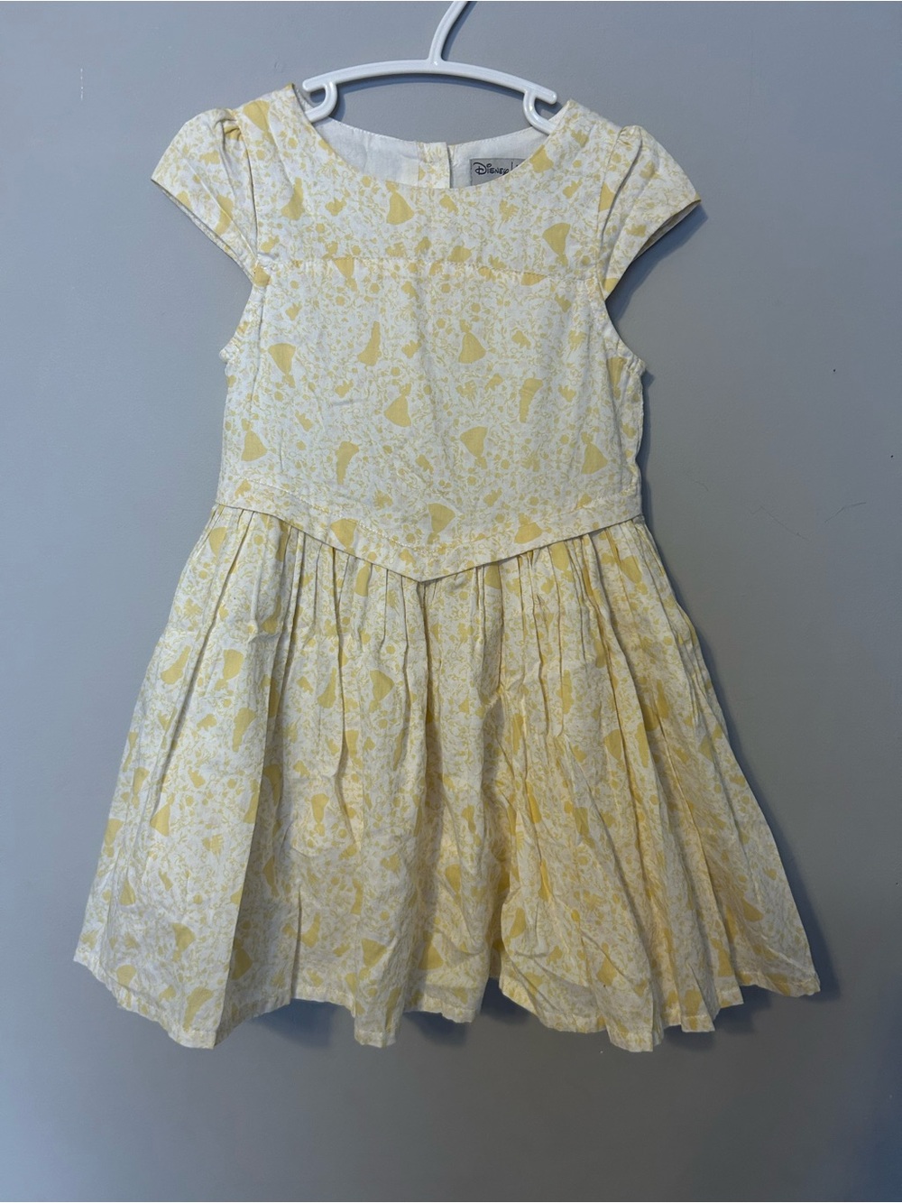 Disney x WHEAT Yellow Belle Floral Dress ** MISSING 2 BUTTONS**